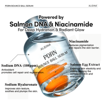Sérum PDRN à l'ADN de saumon, fabriqué en usine, OEM, pour une peau rebondissante, hydratation intense, réparation de la barrière cutanée, sérum PDRN pour une peau de verre
