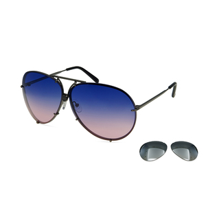 Lunettes de soleil homme avec 2 <span class=keywords><strong>paris</strong></span> de lentilles lunettes de soleil designer célèbre marque double lentilles 8478 lunettes de soleil - Product Image 5