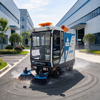 Mini balayeuse électrique autoportée Hippo MH230B, largeur de nettoyage 2300 mm, 20000 m²/h pour le nettoyage des rues municipales