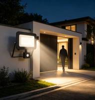 Projecteur LED à détecteur de mouvement 50W, étanche IP65, en aluminium, pour stade, jardin, extérieur