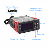 Contrôleur de température numérique STC 1000 Thermostat Thermorégulateur LED 10A Chauffage Refroidissement STC-1000 12V 24V 220V pour incubateur