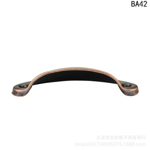 <b>Antique</b> Bronze Semi Circular Iron Handle 81mm Length For Drawer Cabinet Furniture BA42 - Product Image 4