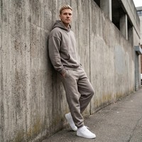Sweat-shirt et pantalon de survêtement en molleton brossé en mélange coton-polyester 700g, style streetwear hiver, coupe oversize, personnalisable, pour homme, poids lourd, 25 couleurs, OEM