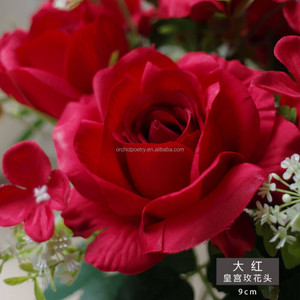 Flores de Seda Promocionales RTS, Rosas de Palacio, Cabezas de Flores Grandes de 12 cm, Color Verde, para Decoración de Paredes Florales, Arcos, Caminos de Mesa Florales - Product Image 6