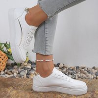 Baskets décontractées classiques blanches pour femmes 2027, design mignon, fonction antidérapante, amorti pour l'automne