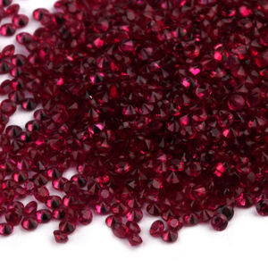 Prix d'usine, pierre précieuse de rubis naturel à 100%, taille ronde, de 0,8 mm à 2 mm - Product Image 3