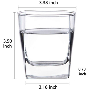 Logotipo personalizado 10oz grabado <span class=keywords><strong>Wishky</strong></span> Vaso de chupito Cuadrado Vaso de whisky - Product Image 3