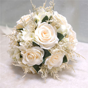 Elegante Champagne rosa artificiale Bouquet da sposa stile bohémien <span class=keywords><strong>accessori</strong></span> da sposa per gli <span class=keywords><strong>sposi</strong></span> - Product Image 6