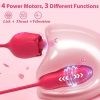 Hot Selling Zunge lecken Schub Rose Vibrator Sexspielzeug Adult Produkt für Frau Klitoris Stimulator G-Punkt Massage gerät