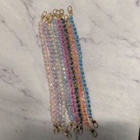 Chaîne décorative de luxe en cristal pour mini sac à main, bandoulière de remplacement, breloque de sac en acrylique