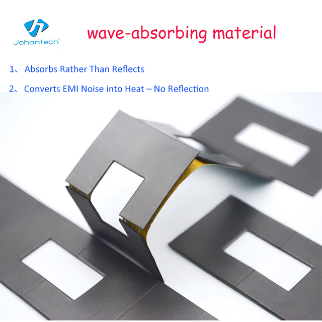 Johan 0.03-0.1mm Flexible EMI Absorbing Ferrite Sheet for NFC RFID Tag Shielding and Wave Absorber