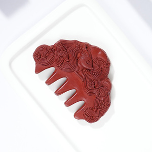 Handmade <b>Blended</b> Incense Beads Inlaid Wooden Comb Chinese Style Portable Aromatherapy Comb Massage Hair Care Comb Gift - Product Image 5