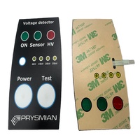 Clavier à membrane à dôme métallique en matériaux PET, PC, PVC, caoutchouc, silicone, non-tactile, avec adhésif 3M467 et LED, Fournisseur d'or