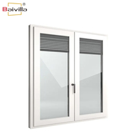 Sistema de Ventanas Abatibles de PVC con Doble Vidrio Templado y Diseño Personalizado, Ventana Corredera de Vinilo PVC con Persiana Enrollable Integrada