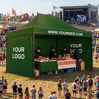 Tente en tissu Oxford avec logo personnalisé et designs innovants pour le camping en intérieur/extérieur, les festivals et les stands extérieurs