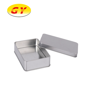 <span class=keywords><strong>Caja</strong></span> Metálica <span class=keywords><strong>Rectangular</strong></span> Plateada Promocional con Certificación ISO, Reciclable, con Tapa y Opción de Logotipo Personalizado, Materiales Reciclados - Product Image 3