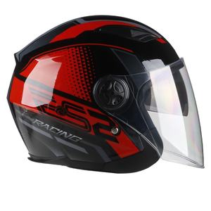 Casque de moto homologué DOT, unisexe, en ABS, demi-casque pour motard, pour toutes les saisons - Product Image 1