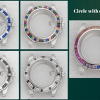 BESSRON RR Watch-04 40mm 316L Stainless Steel Luxury Watch Case Tahan Air Ringan Ramah Lingkungan Berlian NH35/NH36