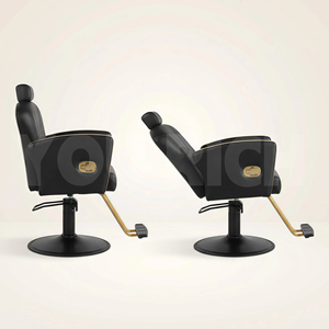 Sillón de Barbería Hidráulico Reclinable con Reposacabezas y Reposapiés <span class=keywords><strong>para</strong></span> Peluquería, Salón de Belleza y Spa - Product Image 5