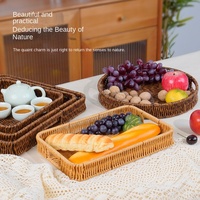 Panier de rangement durable Bincheng HS057 pour supermarché, plateau en plastique multifonctionnel et écologique pour fruits, légumes et pain