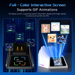 Ratón para Juegos AJAZZ AJ179P MC PRO, Sensor PAW3311, 24000DPI, Ergonómico, Tri-Modo, 2.4G, USB-C, Pantalla RGB, Base, 61g, para Gamers - Product Image 4