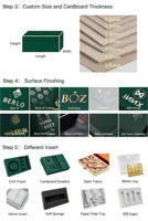 Boîte cadeau pliable en carton rigide noir mat de luxe avec logo personnalisé de qualité supérieure, fermeture magnétique, vide