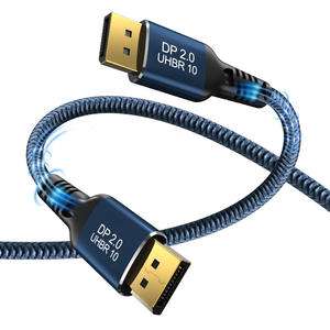 Nylon Braid 16K DP 2.1 Version HD Displayport to Displayport <strong>Cable</strong> Video Game Monitor <strong>Laptop</strong> <strong>Cable</strong> for Computer Use - Product Image 3