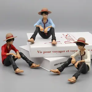 Distributor wanted low price 3 color one pieces monkey d luffy pvc toy anime action figures for promotion