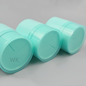 Nouvel arrivage : Pots cosmétiques vides personnalisables en plastique PP violet 50g, rotatifs, de luxe, pour crème démaquillante, avec couvercles - Product Image 2