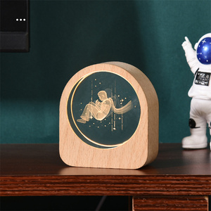 Coloré rougeoyant 3D sculpté système de globe solaire nouveauté projection LED veilleuse rotative boîte à musique boule de cristal <span class=keywords><strong>lampe</strong></span> de table - Product Image 2