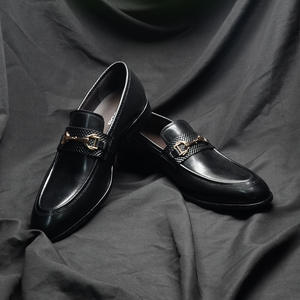 Mocassins simples et à la mode en cuir véritable faits à la main pour banquet formel décontracté confortable et pratique - Product Image 5