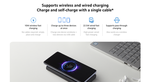 <span class=keywords><strong>10000</strong></span>พาวเวอร์แบงค์ไร้สาย <span class=keywords><strong>Xiaomi</strong></span> <span class=keywords><strong>10W</strong></span> - Product Image 3