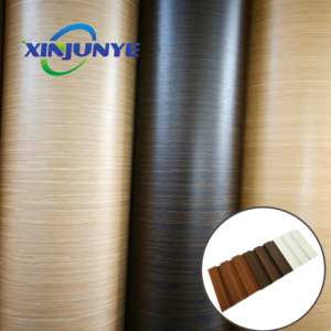 Film PVC décoratif en rouleau, prix usine, membrane sous vide pour porte, film vinyle en stock pour armoire, film décoratif PVC - Product Image 1