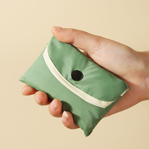 Thiết kế dễ dàng mang theo nhỏ có thể gập lại Pocket <span class=keywords><strong>Tote</strong></span> polyester tái sử dụng gấp Túi mua sắm - Product Image 2