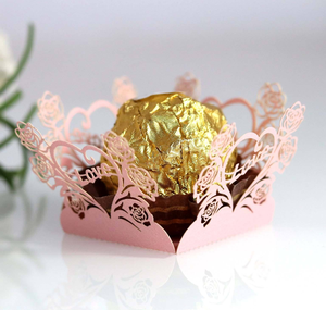 50 ชิ้น กระดาษห่อคัพเค้กรูปดอกไม้ กระดาษห่อทรัฟเฟิล กระดาษห่อช็อกโกแลต ถ้วยขนม กระดาษรองอบสำหรับงานปาร์ตี้ - Product Image 5