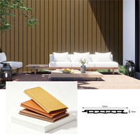 Panneau mural ASA Wpc pour extérieur, plafond, clôture, revêtement mural cannelé pour plafond