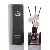 Produit de dropshipping très demandé : Ensemble diffuseur à bâtonnets en verre 280 ml avec huile essentielle et fleurs séchées, parfum d'ambiance pour la maison, solution élégante