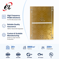 Carte de circuit imprimé (PCB) haute fréquence F4B PTFE rare, carte de circuit RF à faible Dk et faible perte avec contrôle d'impédance, prototype personnalisé et production en série