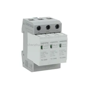 T2-1000 1000V DC power SPD 40KA surge schutz gerät hot-steckbare geerdet durch DIN schiene SHANGHAI CHENZHU