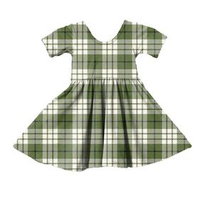 checks frock design