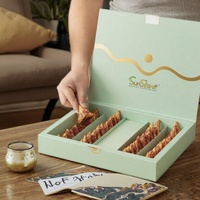 Dossiers personnalisés Sunshine pour les friandises du Ramadan Kareem, luxueux, réutilisables, adaptés aux aliments, recyclables, avec pelliculage brillant