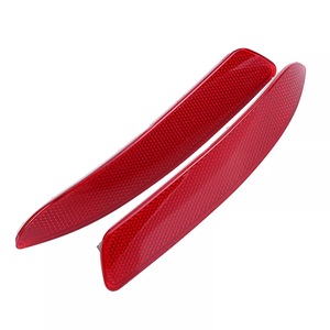 Réflecteurs de pare-chocs arrière BMW X5 E70, forme meniscus, en plastique, installation par clip, lentilles LED 08-10 - Product Image 3