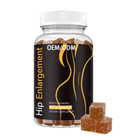 Gummies d'augmentation des fesses et des hanches, supplément stimulant pour l'élargissement des fesses, fabrication OEM/ODM