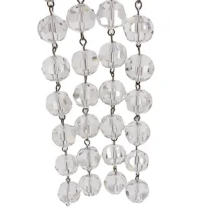 Perlen Vorhang Fabrik Direkt verkauf Kristallglas DIY Dekor Kristall K9 Material 1 Meter/Strang Hochzeit Feng Shui Liebe Weihnachten
