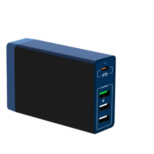 65W 4พอร์ต USB C PD ชาร์จได้อย่างรวดเร็ว, PD บล็อกที่ชาร์จ QC 65W USB C อะแดปเตอร์แล็ปท็อปสำหรับ <span class=keywords><strong>mcbook</strong></span> <span class=keywords><strong>pro</strong></span>/ Air,Pad <span class=keywords><strong>Pro</strong></span> - Product Image 2