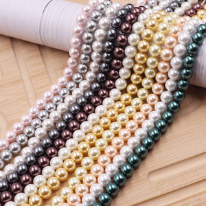 Perlas Sintéticas Redondas de Laboratorio de Grado A, 10 mm, 16 Colores, Cuentas Sueltas de Vidrio para Hacer Collares y Pulseras - Product Image 6