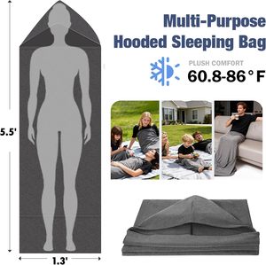 Sleep Pod for Deeper Sleep Wearable Blanket with Comfy Hoodie Home Camping Sleeping Bag Guide Your Mind and Body to Restful - Product Image 2