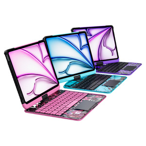 <span class=keywords><strong>Clavier</strong></span> rotatif magique transparent pour <span class=keywords><strong>iPad</strong></span> Air <span class=keywords><strong>8</strong></span>, modèle Iface3350, coque de protection pour tablette 11 pouces, 13 pouces, 11e génération - Product Image 1