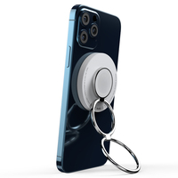 Chargeur sans fil portable pliable 3 en 1 avec support à double anneau en métal Nouveau produit-Accessoire de charge pour écouteurs magnétiques