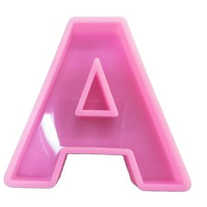 Decoración del hogar letras de silicona molde <span class=keywords><strong>para</strong></span> pastel grueso 27 piezas 6 pulgadas de altura letras mayúsculas A a Z moldes de vela de fundición de resina - Product Image 2